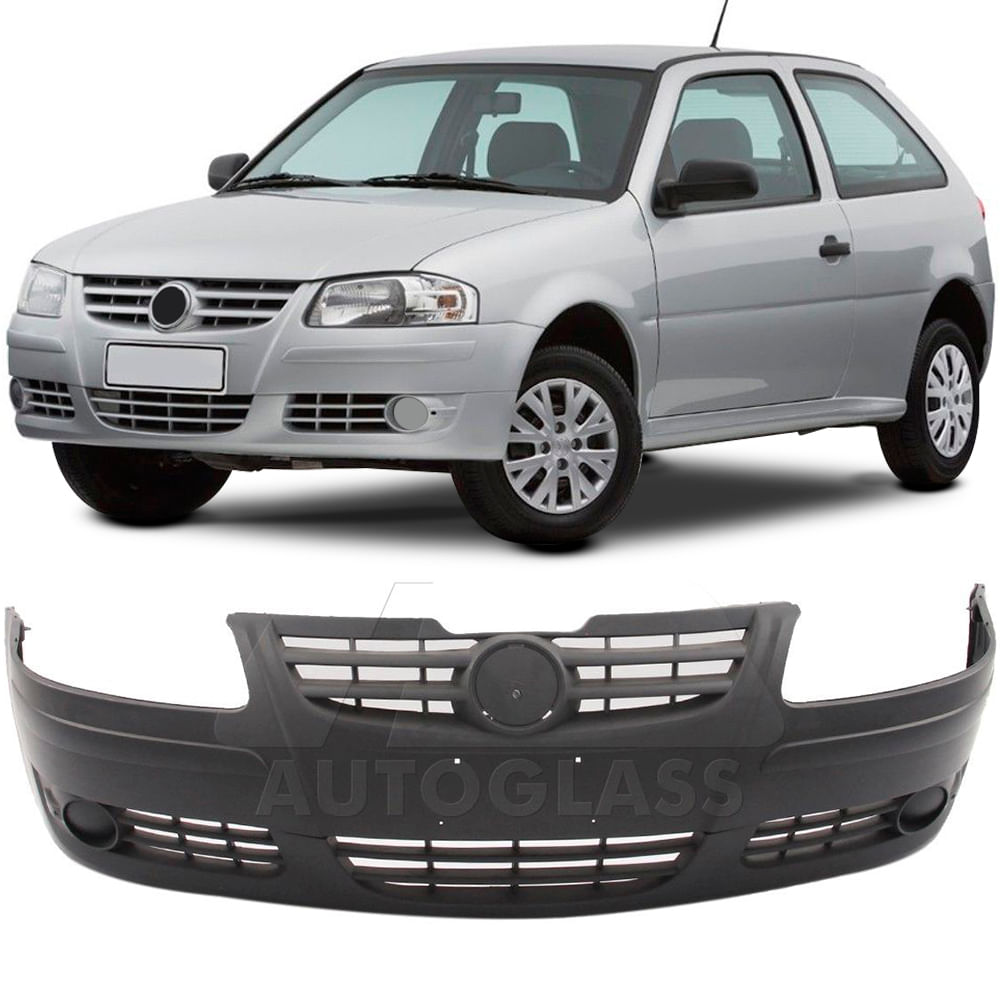 Parachoque Dianteiro Volkswagen Gol G4 2006 a 2014 Preto - Autoglass