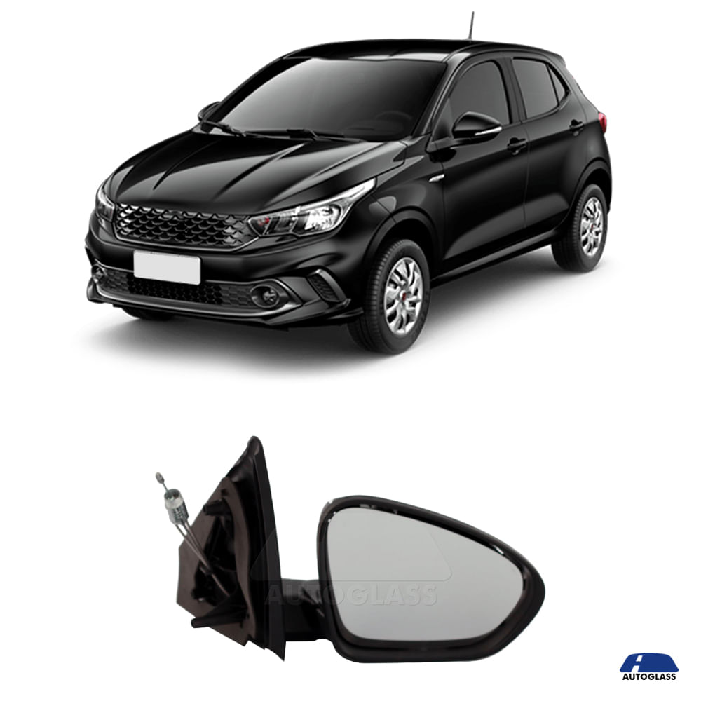 Retrovisor Fiat Argo Externo Direito Passageiro Manual 2018 a 2022 ...