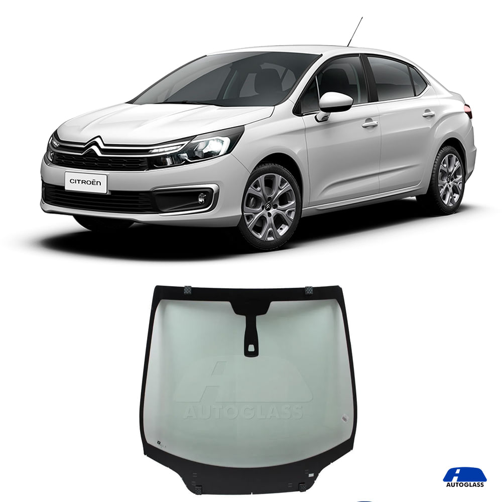 Parabrisa Citroen C4 Lounge 2014 a 2018 Verde Sem Faixa Pilkington ...