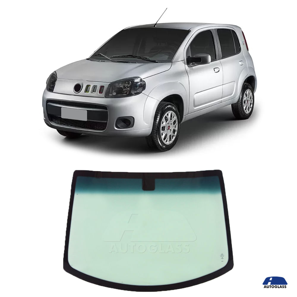 Parabrisa Fiat Uno Novo 2011 a 2022 Verde Faixa Azul Vitro - 1434839 ...