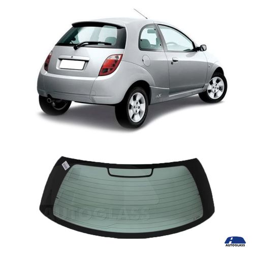 Vidro Traseiro Vigia Ford Ka 2002 a 2007 Verde Plus - Autoglass