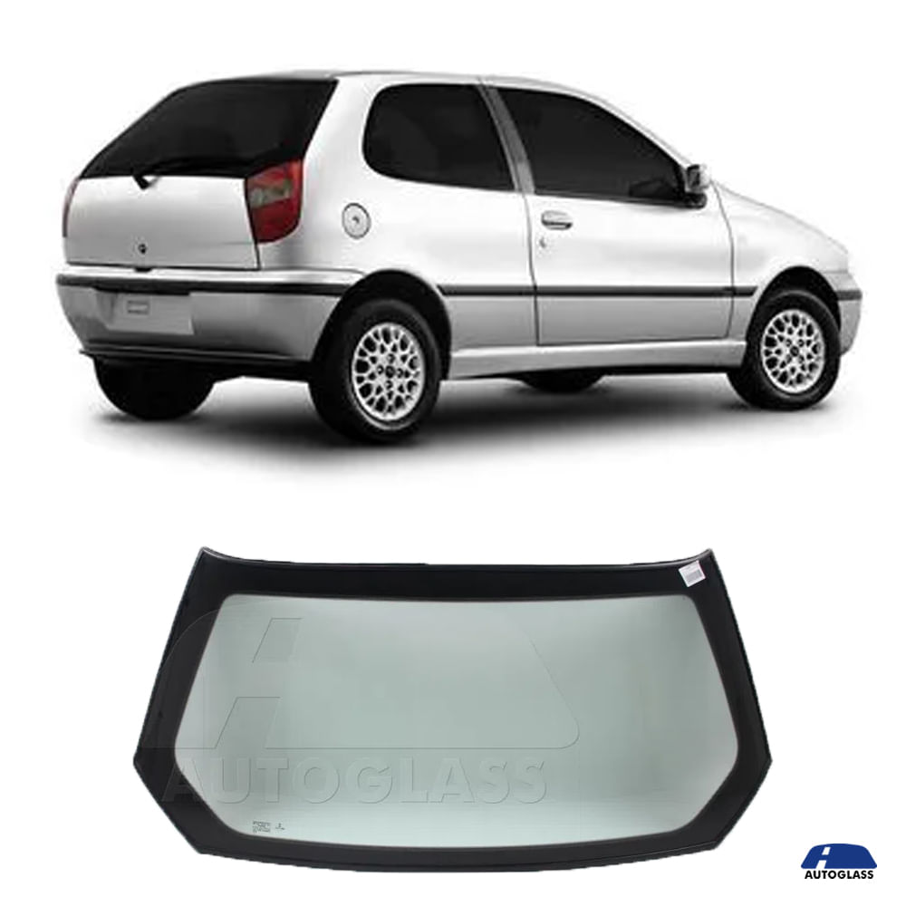 Vidro Traseiro Vigia Fiat Palio 1996 a 2002 Verde - Autoglass