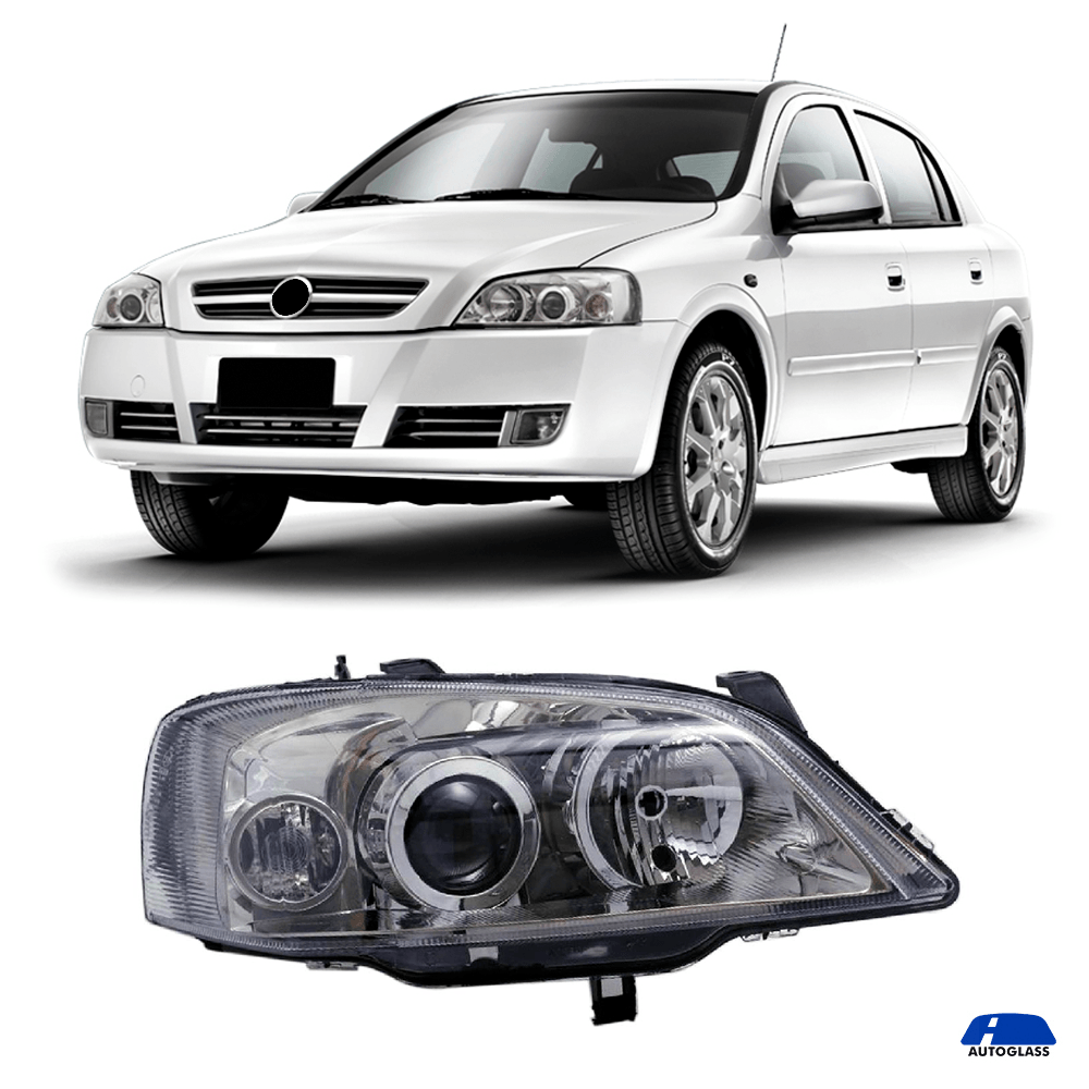Farol Principal Chevrolet Astra Direito Passageiro 2003 a 2011 Cromado ...