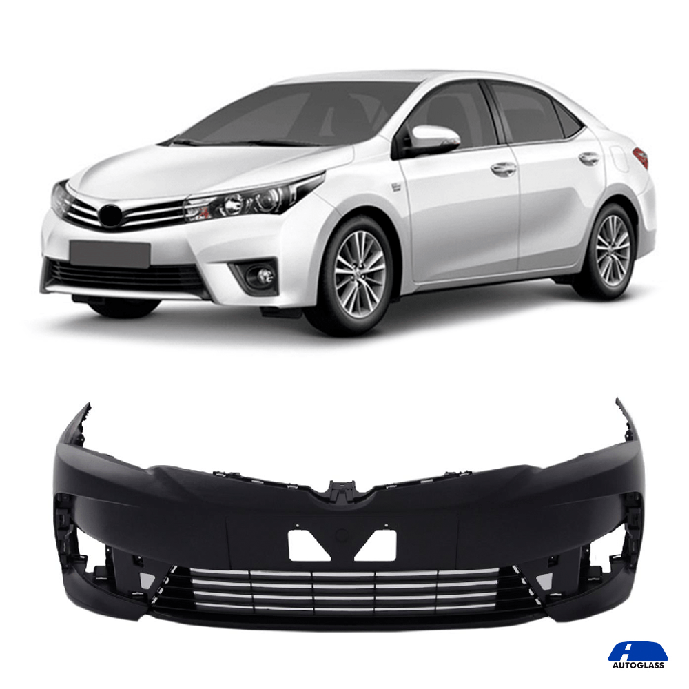 Parachoque Dianteiro Toyota Corolla 2018 a 2019 Preto Liso - Autoglass