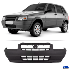 Parachoque-Dianteiro-Uno-Fire-2004-a-2005-Preto-Texturizado-Sem-Furos-Lumax---703503