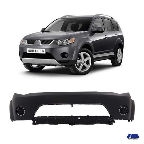 Parachoque-Dianteiro-Mitsubishi-Outlander-2007-a-2010-Preto-Liso-Com-Furos-Tyg---1163139