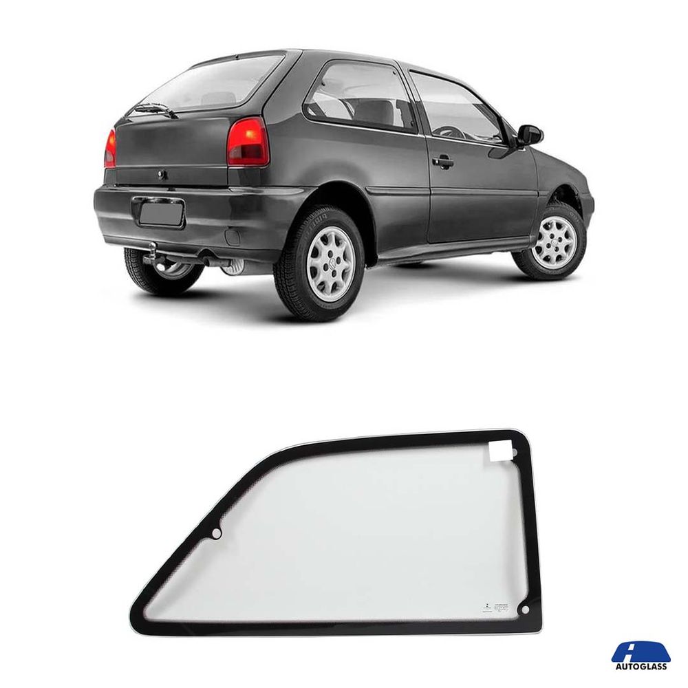 Vidro Janela Volkswagen Gol G2/G3/G4 1995 a 2014 Traseiro Direito ...