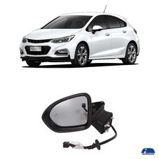 1368329---Retrovisor-eletrico-preto-esquerdo-Chevrolet-Cruze-2017-2018-2019-2020-2021-2022-