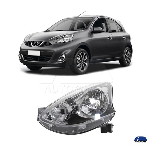 Farol-Principal-Nissan-March-Esquerdo-Motorista-2015-a-2020-Cromo-Onix-Manual-Genuino---1513609
