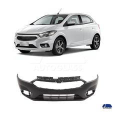 Parachoque-Chevrolet-Onix-Dianteiro-2017-a-2019-Preto-Liso-Com-Furos-Lumax---1835799