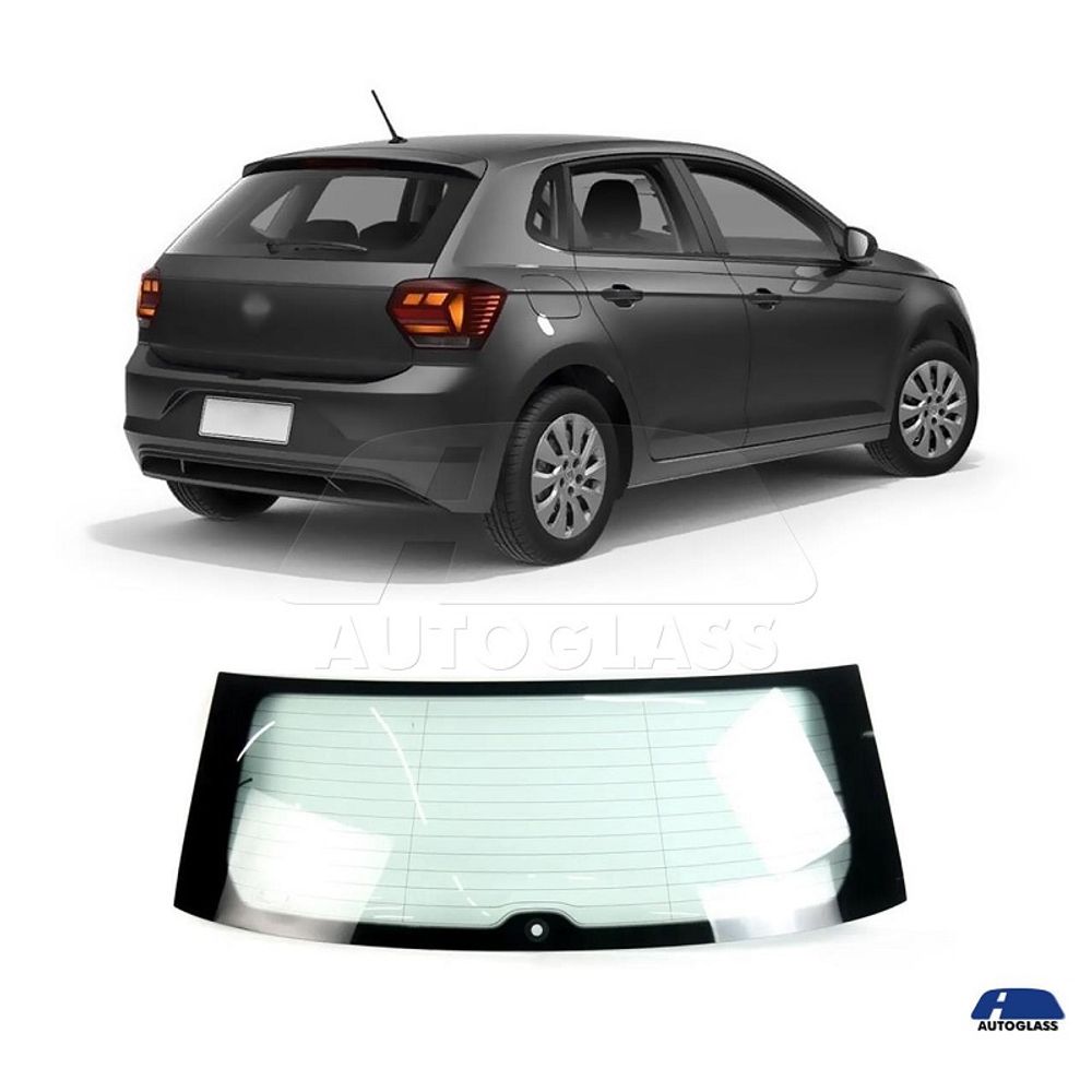 Vidro Traseiro Vigia VW Polo 2018 a 2024 Verde Plus - Autoglass