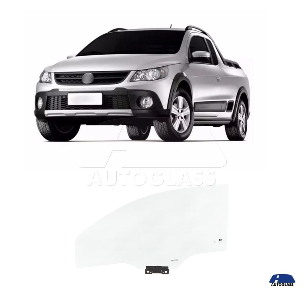 Vidro Porta Saveiro 2010 a 2024 Esquerdo Motorista cabine Dupla cabine ...