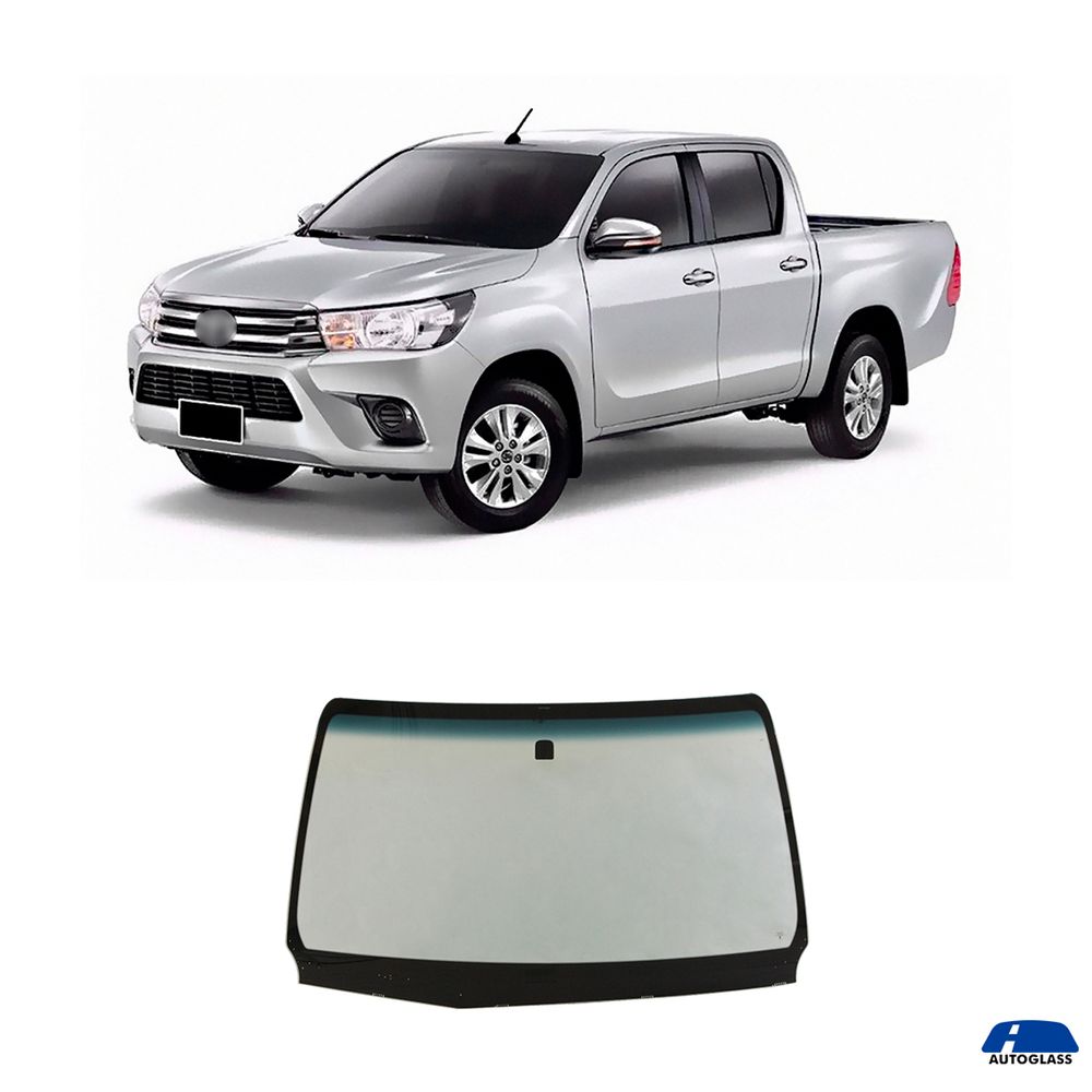 Parabrisa Toyota Hilux 2016 a 2022 Verde Faixa Azul Pilkington ...
