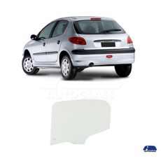 Vidro-Porta-206-99-a-2010-Traseiro-Esquerdo-Motorista-5-Portas-Verde-Plus-Pilkington---1100219