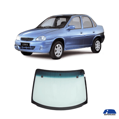 Parabrisa Chevrolet Corsa 1994 a 2011 Verde Faixa Azul AGC Autoglass