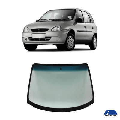 Parabrisa Chevrolet Corsa 1994 a 2011 Verde Faixa Azul Autoglass
