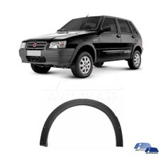 Moldura-Paralama-Dianteiro-Fiat-Uno-Way-Esquerdo-2006-a-2008-3-Portas-e-5-Portas-Preto-Texturizado-
